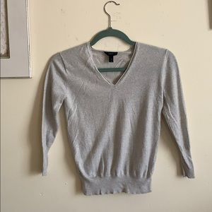 Jcrew light grey wool sweater. Size xs